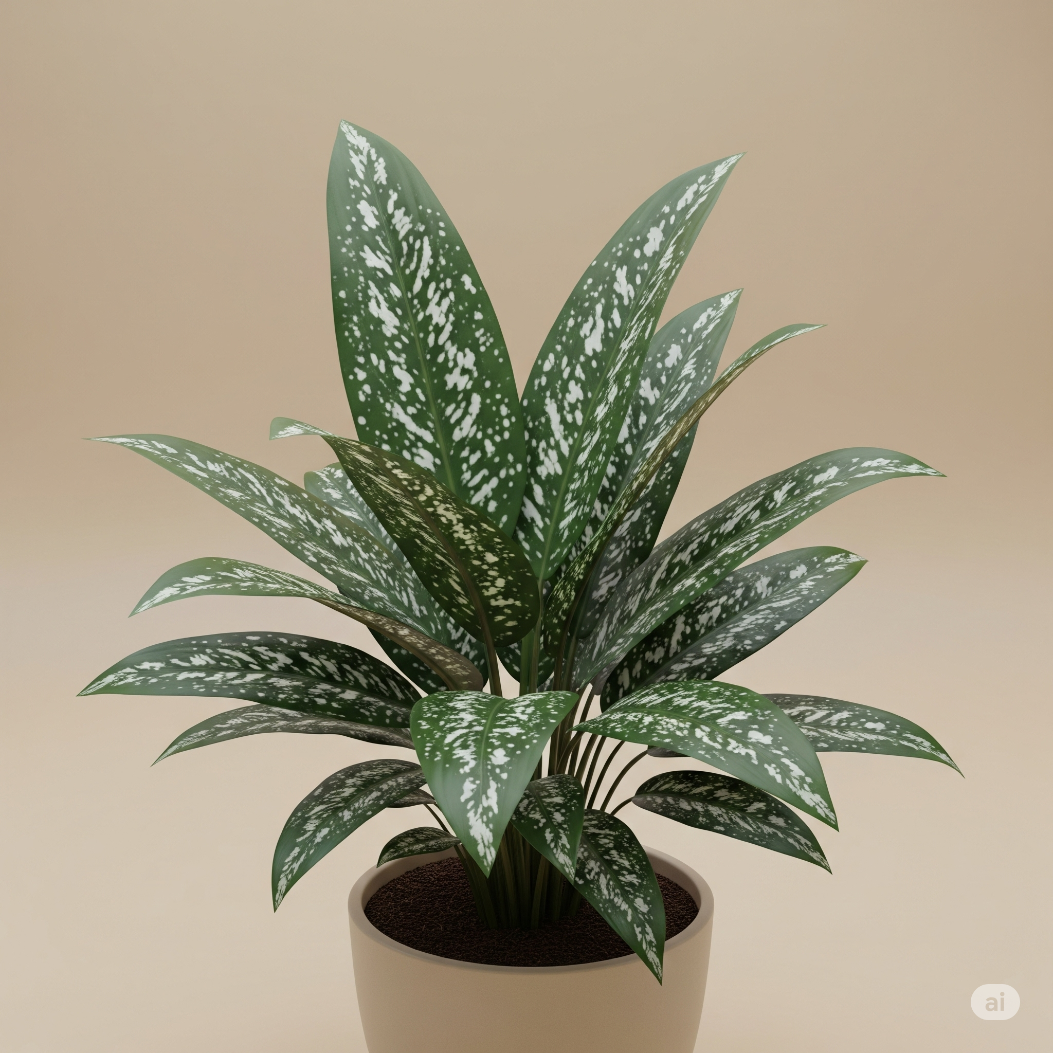 Aspidistra lurida 'Milky Way'