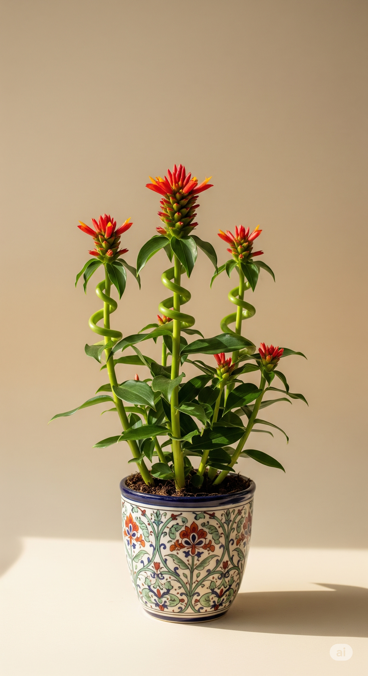 Cana-de-macaco (Costus spiralis)