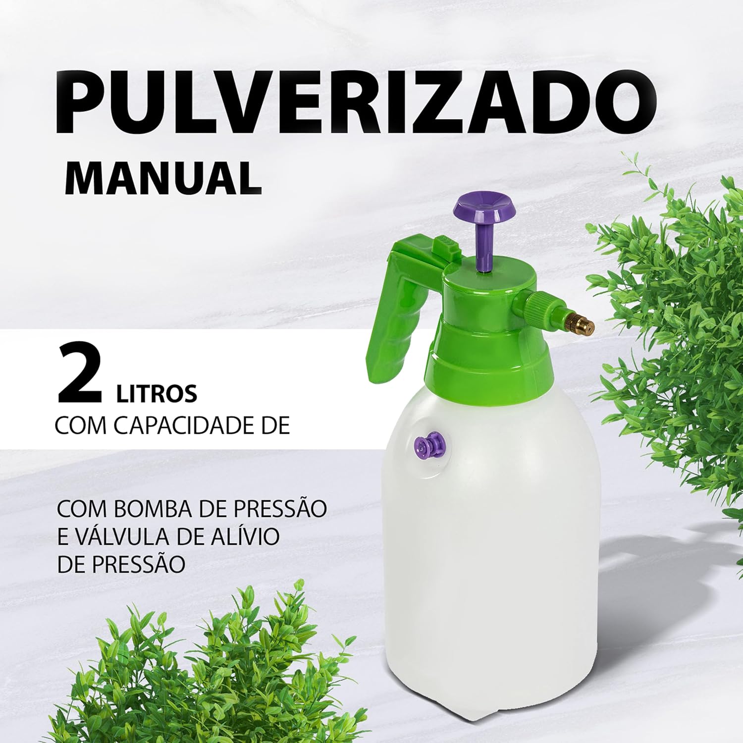 Pulverizador de Compressão Prévia Pali 2 Litros