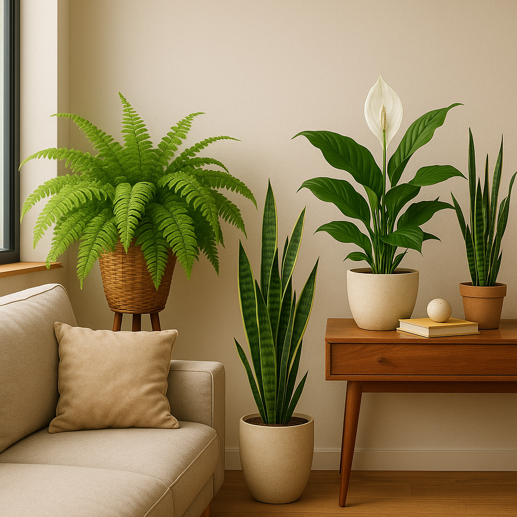 Plantas purificadoras em ambiente interno