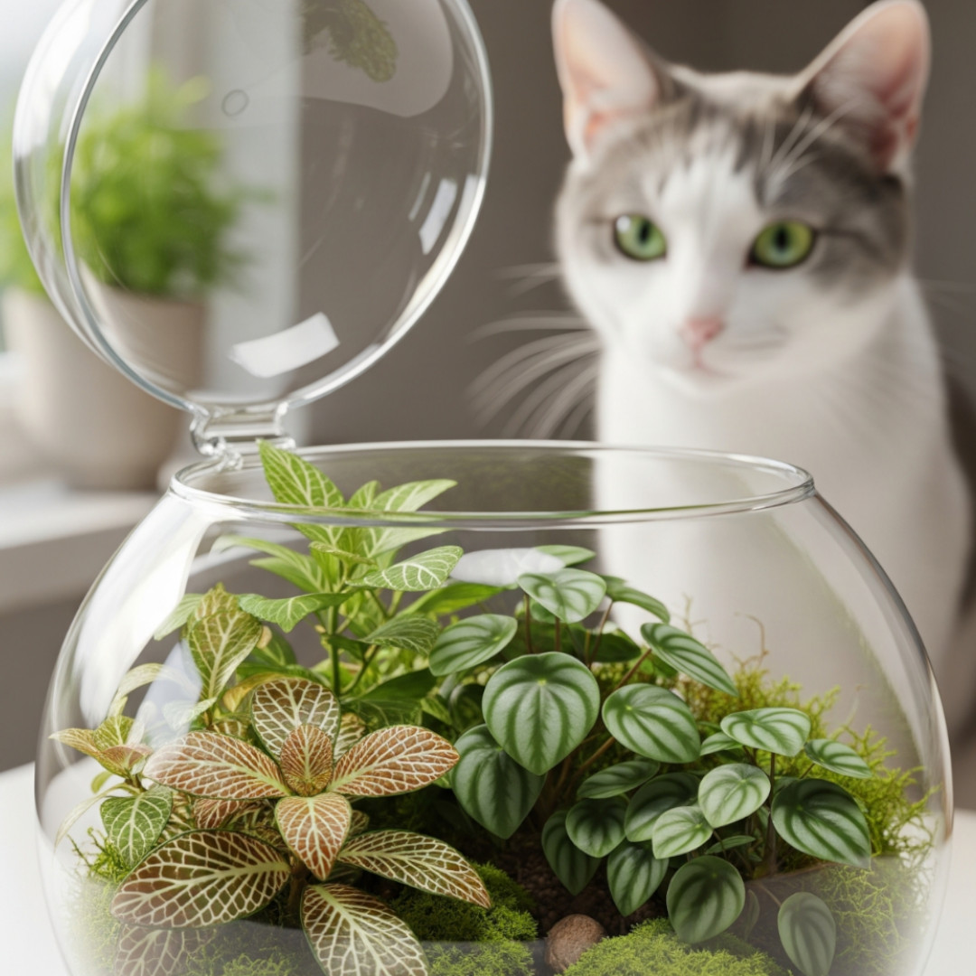 Terrário seguro para gatos