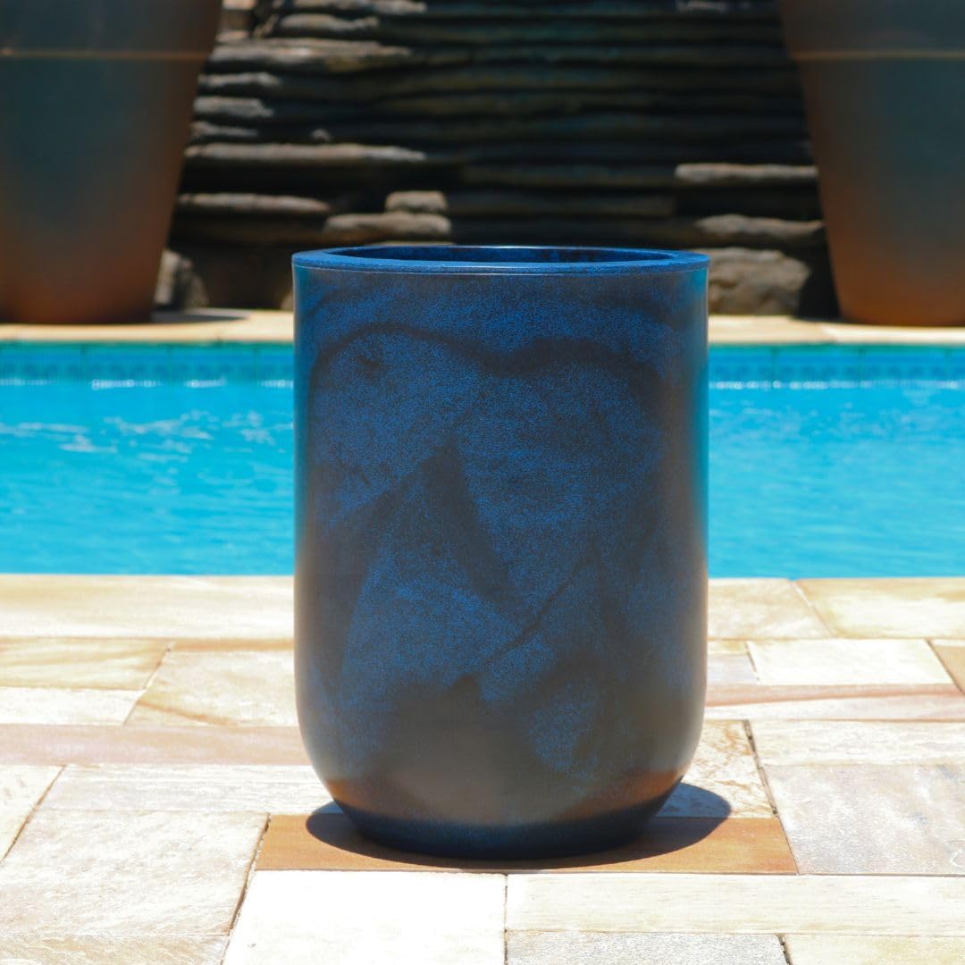 Vaso Marmorizado Brilhante em Polietileno